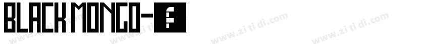 Black mongo字体转换